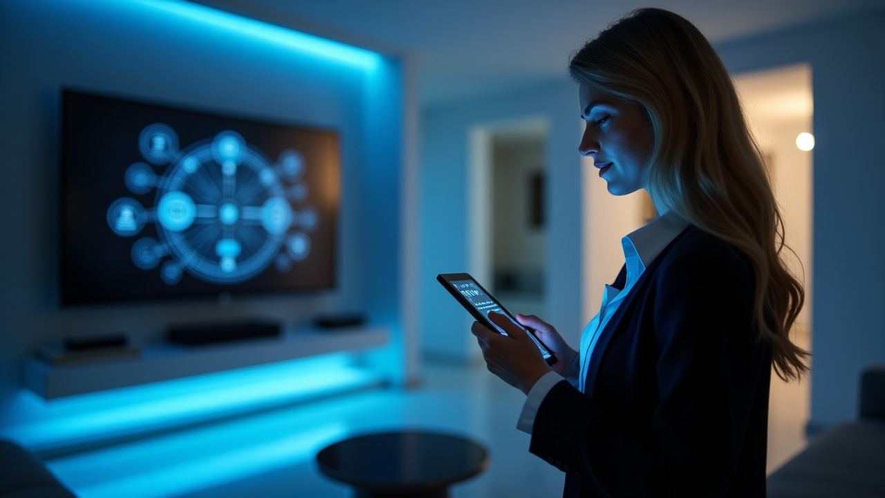 Hogar inteligente con internet convergente